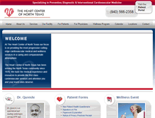 Tablet Screenshot of heartcenterntx.com
